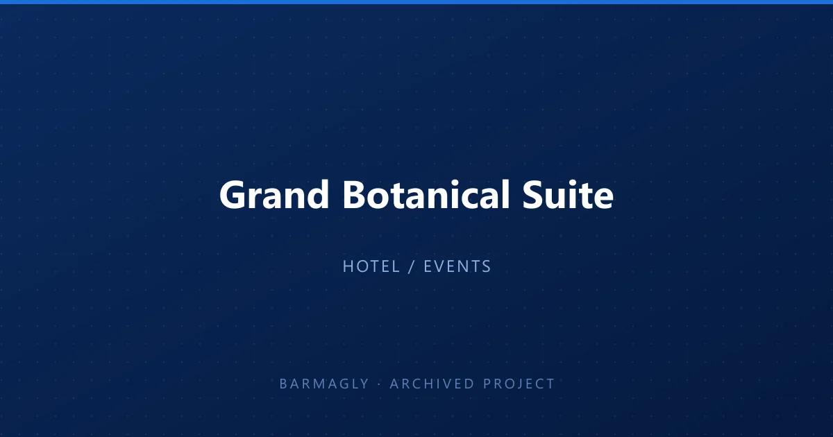 Grand Botanical Suite — Birmingham Wedding Venue